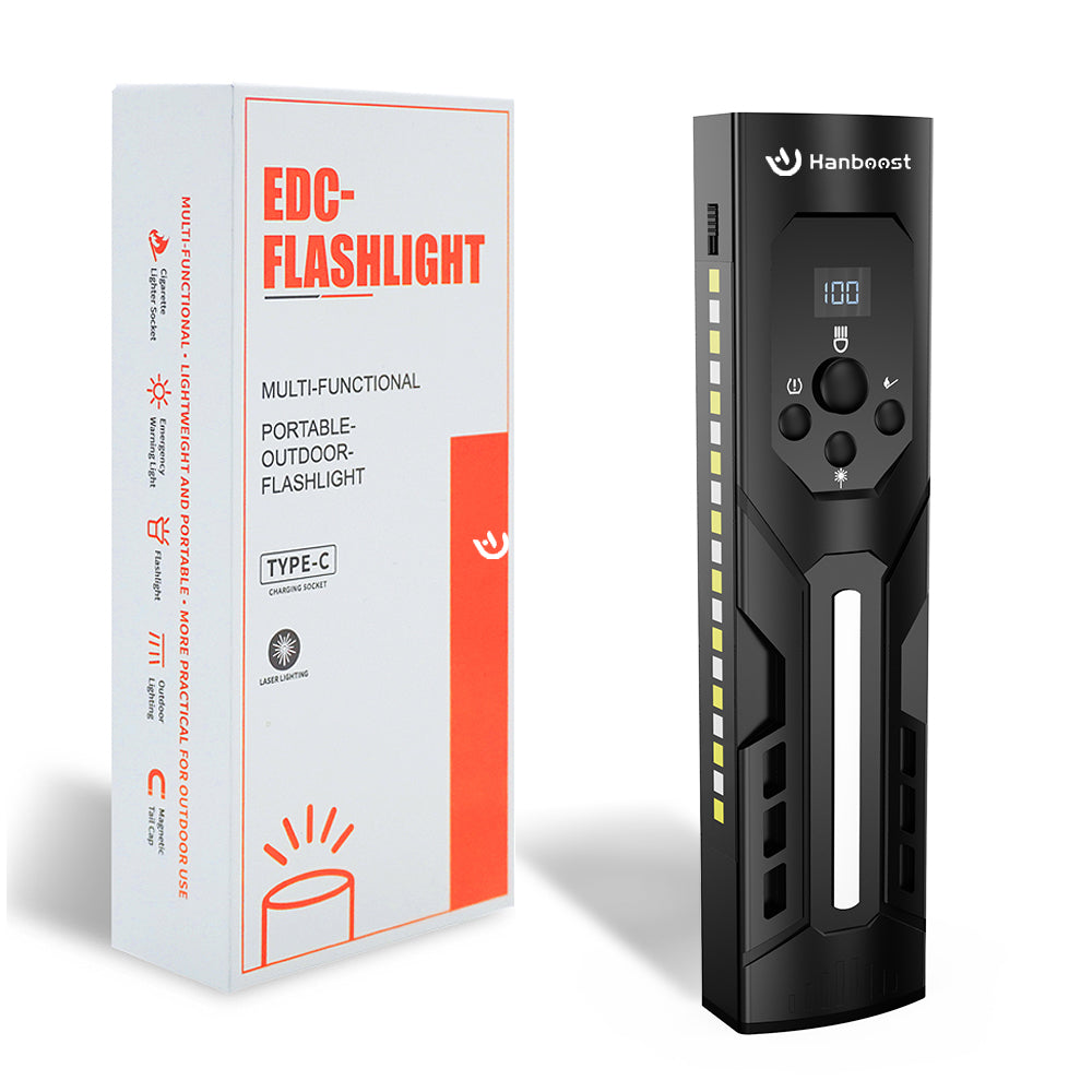 Hanboost 7 In 1 Multifunctional EDC Flashlight for Outdoor Camping