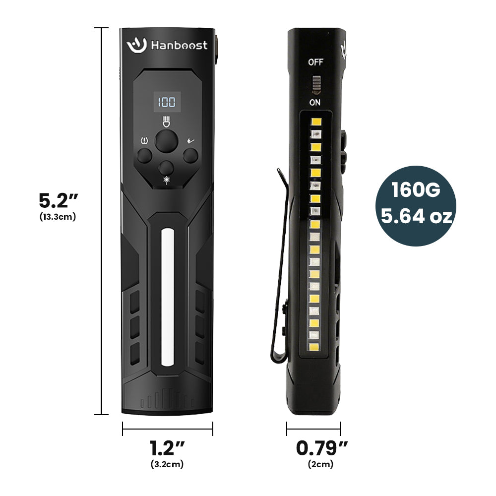 Hanboost 7 In 1 Multifunctional EDC Flashlight for Outdoor Camping