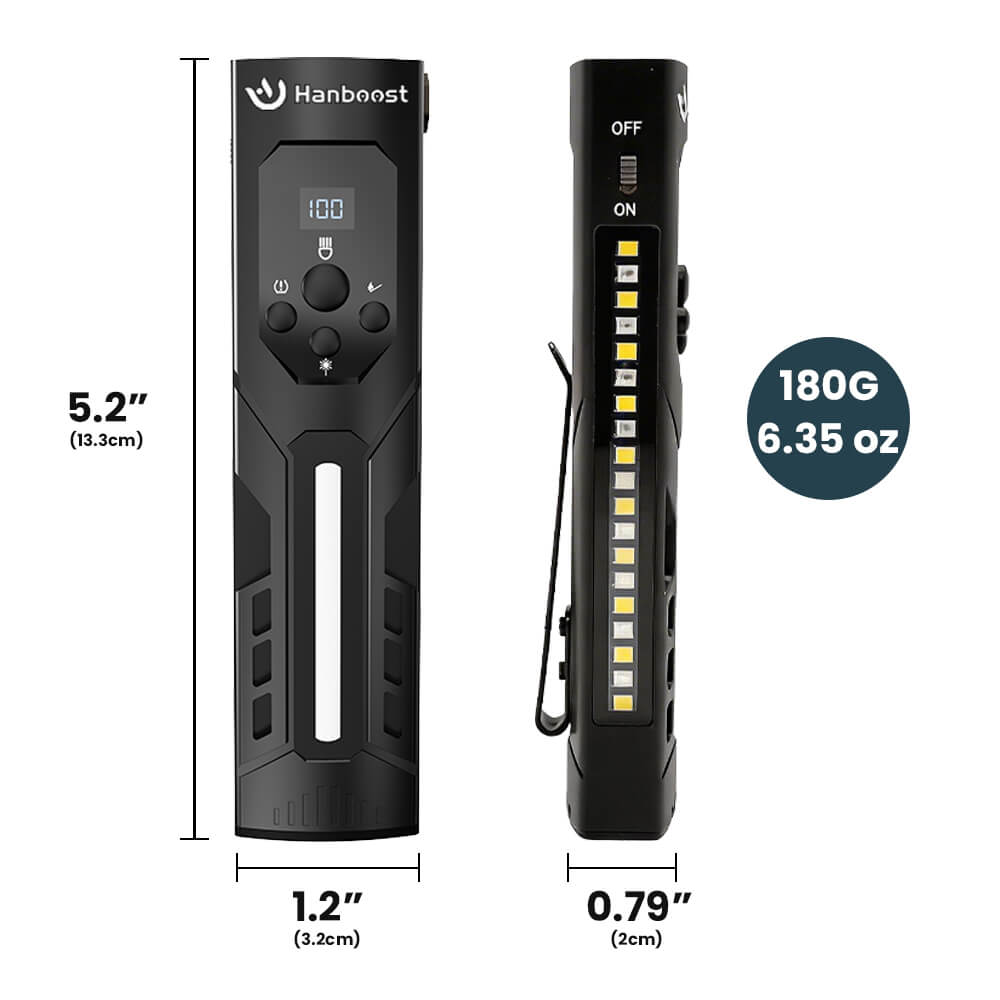 Hanboost 7 In 1 Multifunctional EDC Flashlight for Outdoor Camping