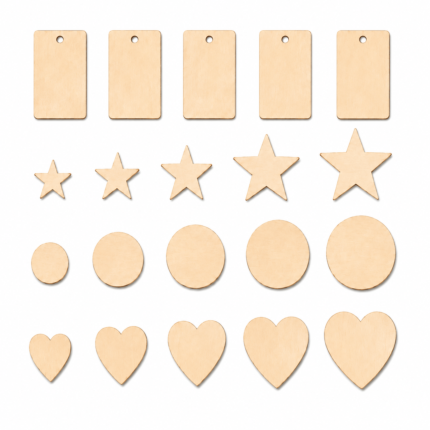 Hanboost Wooden Engraving Starter Pack 20PCS for Laser Engraving & DIY Crafts