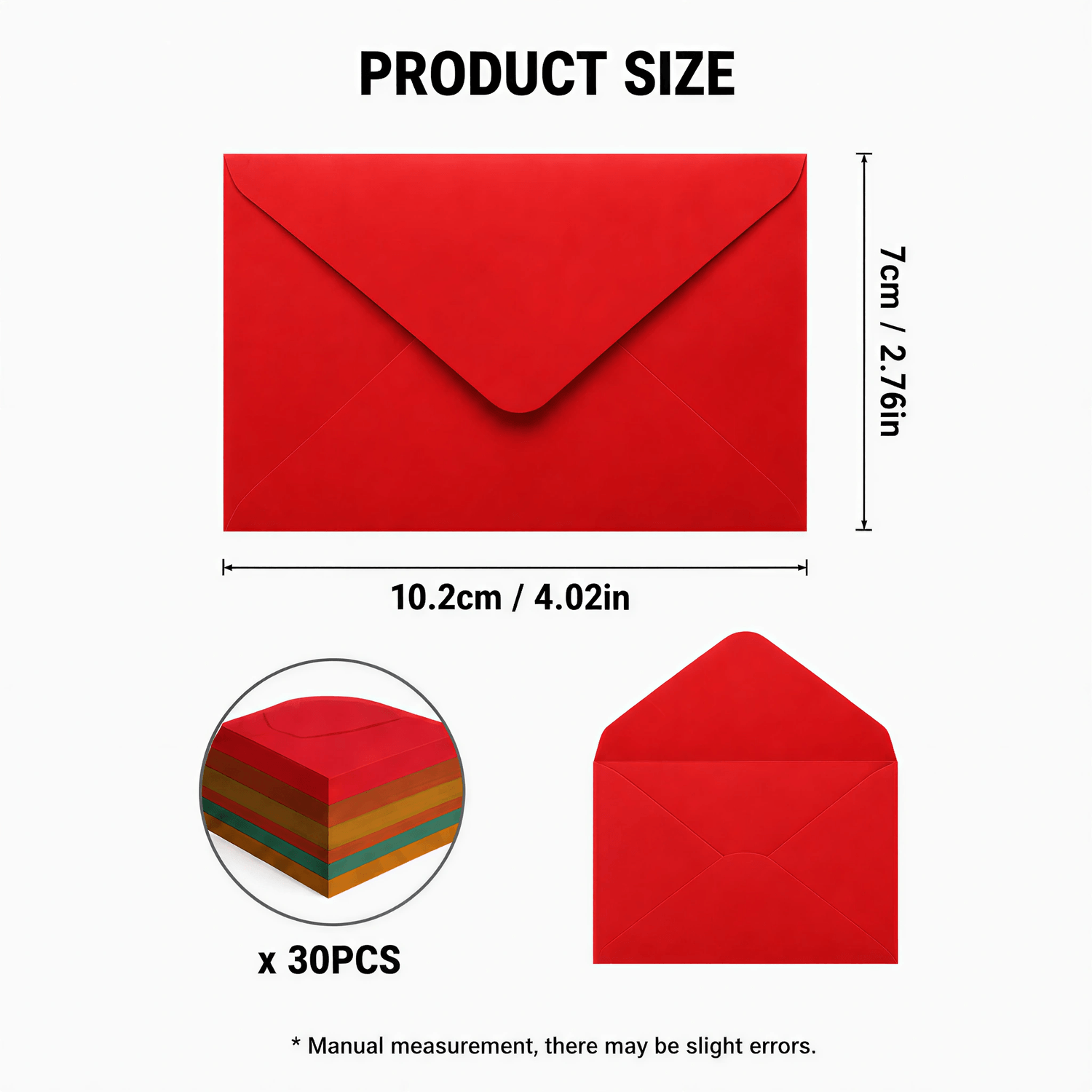 Hanboost 30pc Personalized Gift Envelope Pack for Laser Engraving & DIY Crafts