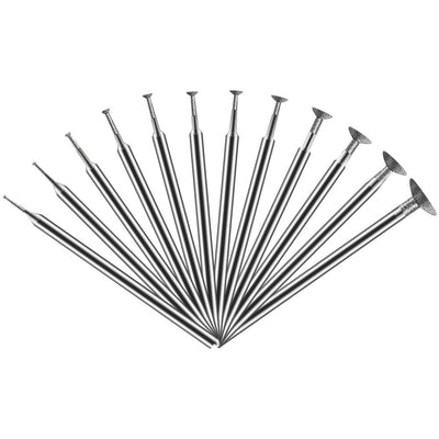 Hanboost 12Pcs Grinding Kit for Caving Stone,Jade,Glass and  Jewelry