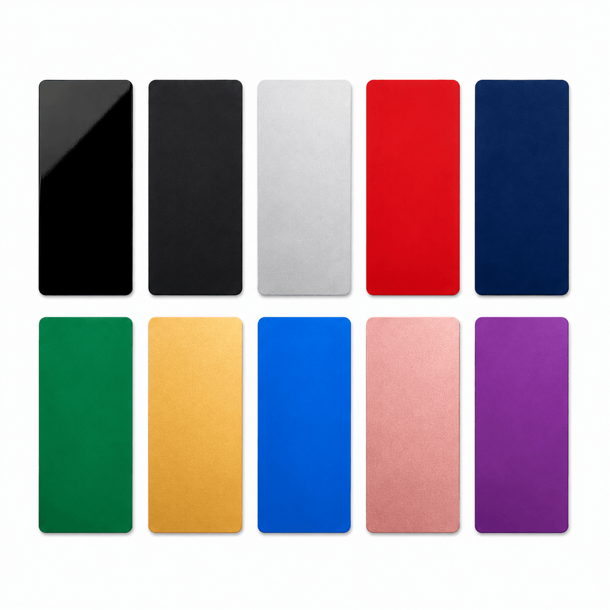 Hanboost 20pc Anodized Aluminum Color Card Set for Laser Marking & Material Testing