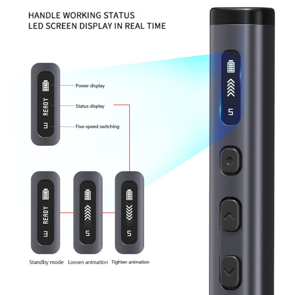 Hanboost 78 in 1 Precision Electric Screwdriver Set with Rotating Book Spine Storage Box Design for Reparing Laptop, Phone, Camera, Watch, and Drone