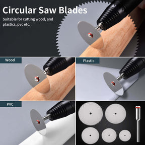 Hanboot Rotary Tool Cutting Disc Set for Wood Glass Plastic Stone Metal
