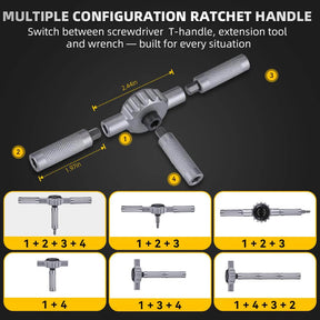 Hanboost 69 In 1 Ratchet Screwdriver Set