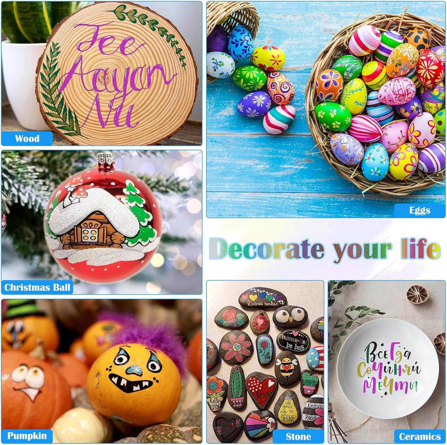 12 Colours Metallic Pens Acrylic Paint Markers for Model Builder & DIY Project