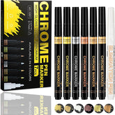Hanboost 6 Color Liquid Chrome Marker for Model Painting