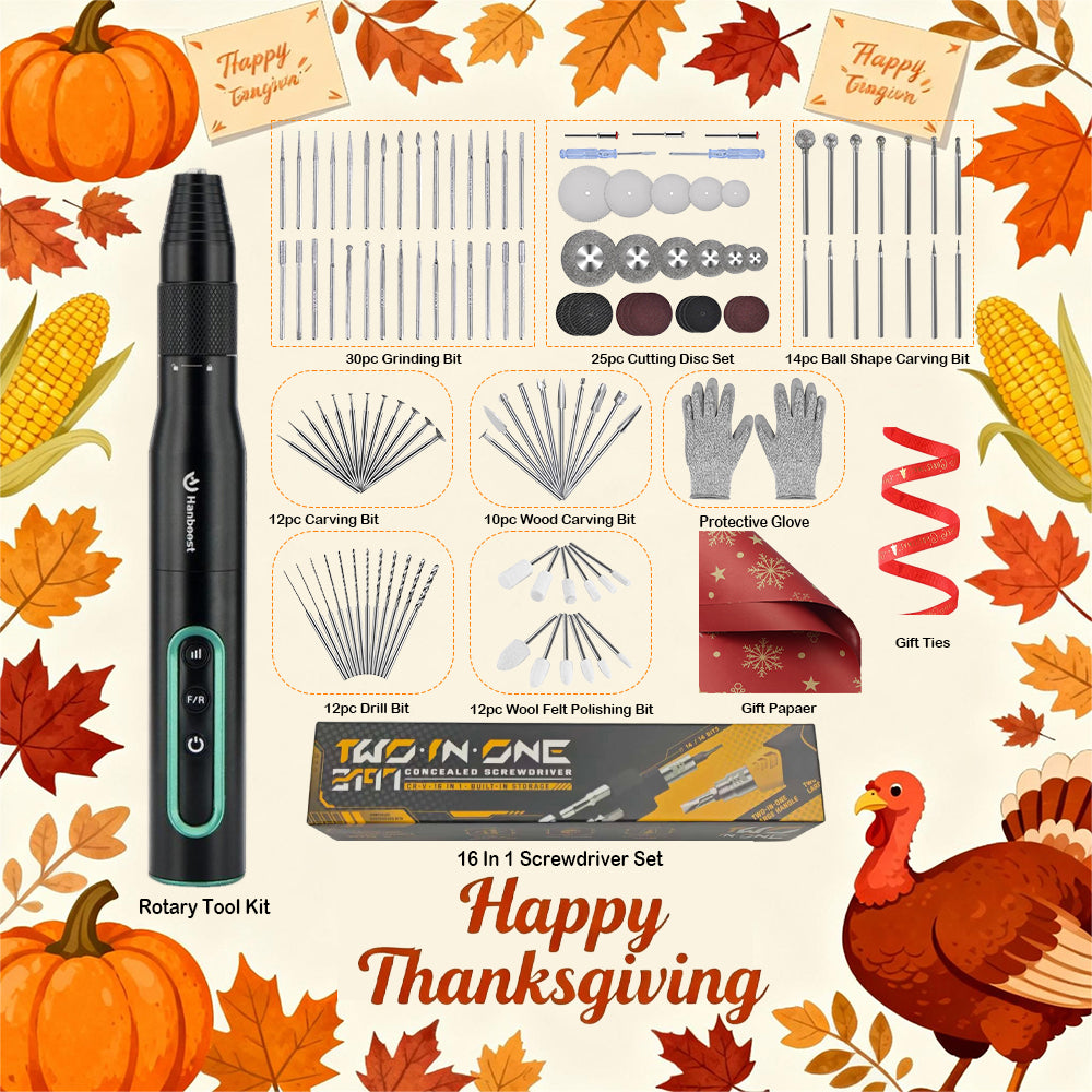 Hanboost S2 Electric Cordless Rotary Tool Kits for DIY Maker & Craftsmen