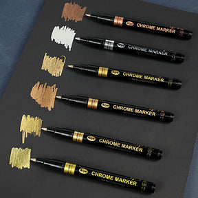 Hanboost 6 Color Liquid Chrome Marker for Model Painting