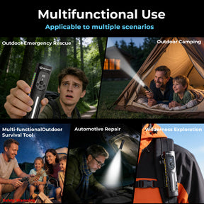 Hanboost 7 In 1 Multifunctional EDC Flashlight for Outdoor Camping