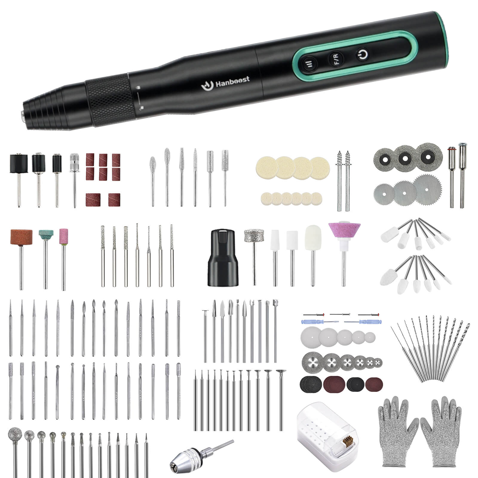 Hanboost S2 Electric Cordless Rotary Tool Kits for DIY Maker & Craftsmen