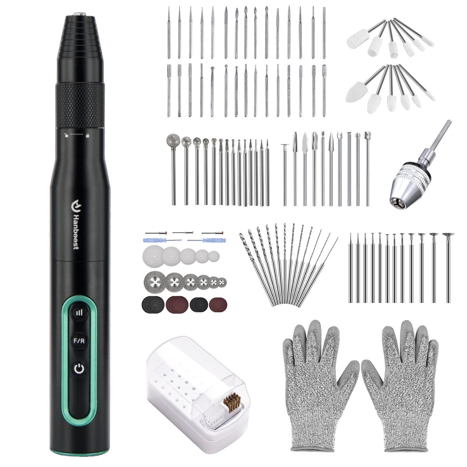 Hanboost S2 Electric Cordless Rotary Tool Kits for DIY Maker & Craftsmen