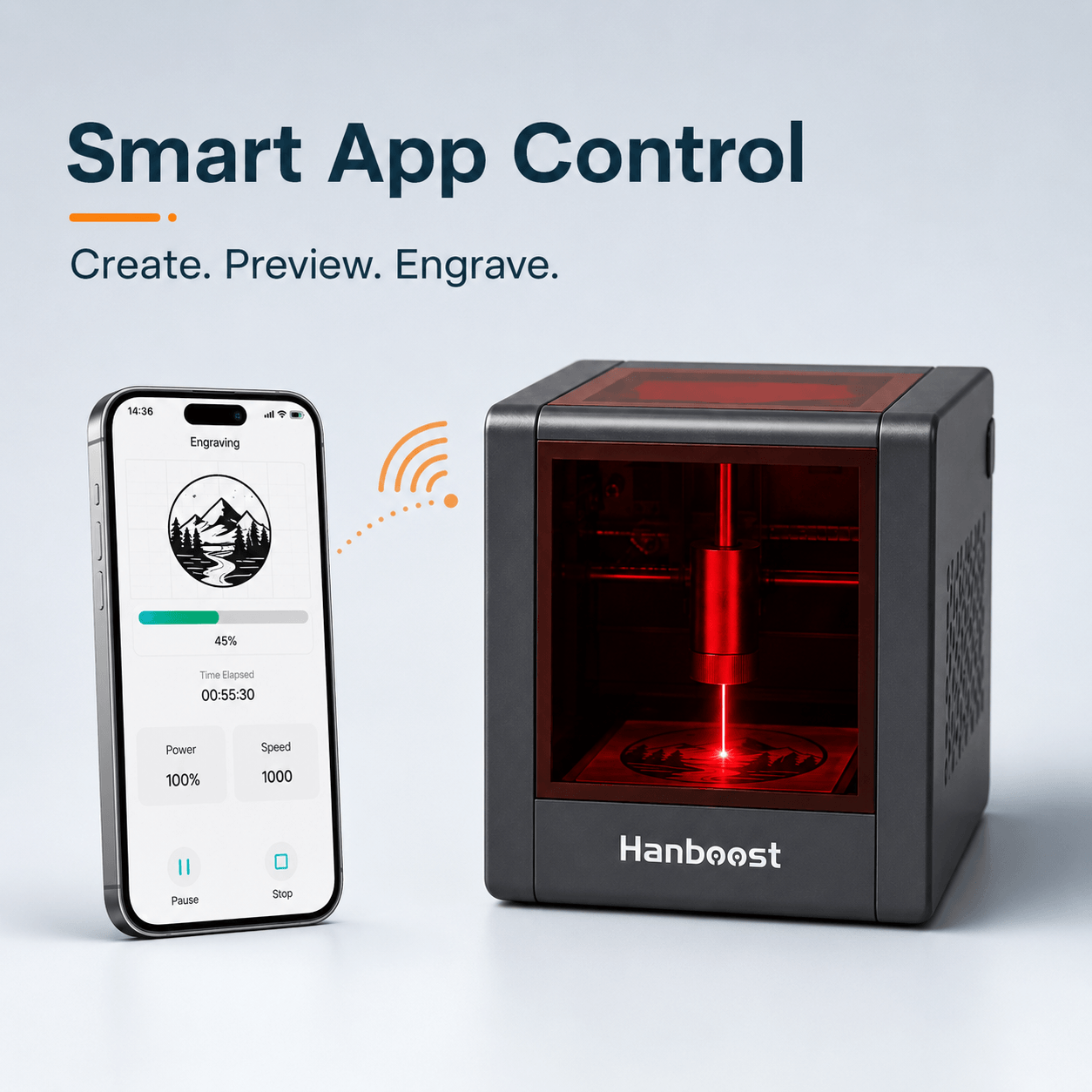 Hanboost T1 Palm Size Laser Engraver for DIY Enthusiast